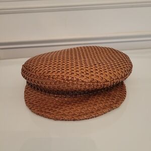 Lack Of Color Leatger Newsboy Cap